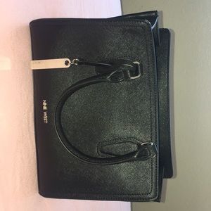 Black cross body purse.